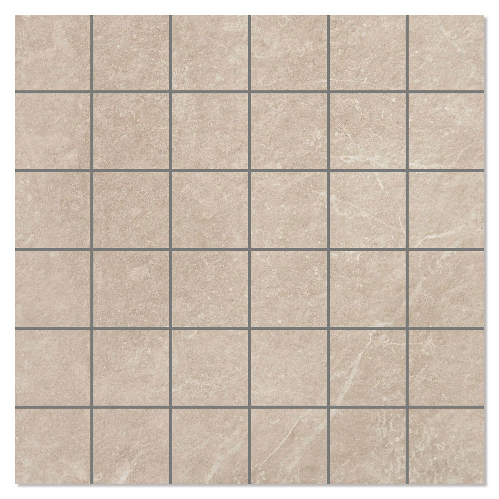 Mosaik Klinker Arkstone Brun Matt-Relief 30x30 (5x5) cm